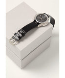 Buy Shop Calvin Klein Skirt Chronograph Black Dial Black Leather Strap Watch for Men - K2U291C1 USA Online