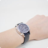 Buy Shop Calvin Klein Skirt Chronograph Black Dial Black Leather Strap Watch for Men - K2U291C1 USA Online
