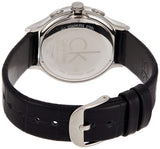 Buy Shop Calvin Klein Skirt Chronograph Black Dial Black Leather Strap Watch for Men - K2U291C1 USA Online