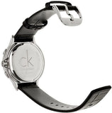 Buy Shop Calvin Klein Skirt Chronograph Black Dial Black Leather Strap Watch for Men - K2U291C1 USA Online