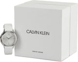 Buy Shop Calvin Klein Skirt White Dial White Leather Strap Watch for Women - K2U231K6 USA Online