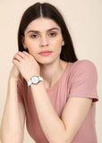 Buy Shop Calvin Klein Skirt White Dial White Leather Strap Watch for Women - K2U231K6 USA Online