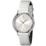 Buy Shop Calvin Klein Skirt White Dial White Leather Strap Watch for Women - K2U231K6 USA Online