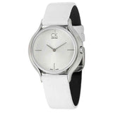 Buy Shop Calvin Klein Skirt White Dial White Leather Strap Watch for Women - K2U231K6 USA Online