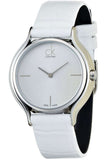 Buy Shop Calvin Klein Skirt White Dial White Leather Strap Watch for Women - K2U231K6 USA Online