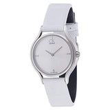 Buy Shop Calvin Klein Skirt White Dial White Leather Strap Watch for Women - K2U231KW USA Online