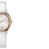 Buy Shop Calvin Klein Skirt White Dial White Leather Strap Watch for Women - K2U236K6 USA Online