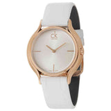 Buy Shop Calvin Klein Skirt White Dial White Leather Strap Watch for Women - K2U236K6 USA Online