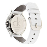 Buy Shop Calvin Klein Skirt White Dial White Leather Strap Watch for Women - K2U291L6 USA Online