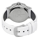 Buy Shop Calvin Klein Skirt White Dial White Leather Strap Watch for Women - K2U291L6 USA Online