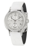 Buy Shop Calvin Klein Skirt White Dial White Leather Strap Watch for Women - K2U291L6 USA Online