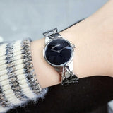 Buy Shop Calvin Klein Snake Black Dial Silver Steel Strap Watch For Women - K6E23141 USA Online