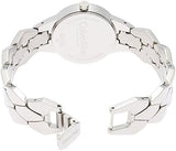 Buy Shop Calvin Klein Snake Black Dial Silver Steel Strap Watch For Women - K6E23141 USA Online