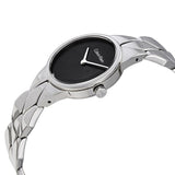 Buy Shop Calvin Klein Snake Black Dial Silver Steel Strap Watch For Women - K6E23141 USA Online