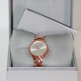 Buy Shop Calvin Klein Snake Silver Dial Rose Gold Steel Strap Watch For Women - K6E23646 USA Online