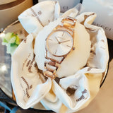Buy Shop Calvin Klein Snake Silver Dial Rose Gold Steel Strap Watch For Women - K6E23646 USA Online