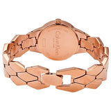 Buy Shop Calvin Klein Snake Silver Dial Rose Gold Steel Strap Watch For Women - K6E23646 USA Online