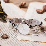 Buy Shop Calvin Klein Snake Silver Dial Silver Steel Strap Watch For Women - K6E23146 USA Online