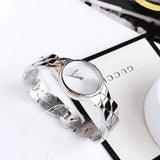 Buy Shop Calvin Klein Snake Silver Dial Silver Steel Strap Watch For Women - K6E23146 USA Online