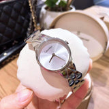 Buy Shop Calvin Klein Snake Silver Dial Silver Steel Strap Watch For Women - K6E23146 USA Online