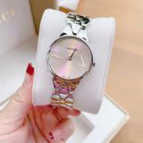 Buy Shop Calvin Klein Snake Silver Dial Silver Steel Strap Watch For Women - K6E23146 USA Online