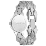 Buy Shop Calvin Klein Snake Silver Dial Silver Steel Strap Watch For Women - K6E23146 USA Online