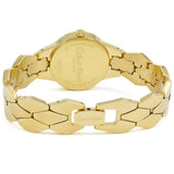 Buy Shop Calvin Klein Snake Silver Dial Yellow Gold Steel Strap Watch For Women - K6E23546 USA Online