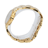 Buy Shop Calvin Klein Snake Silver Dial Yellow Gold Steel Strap Watch For Women - K6E23546 USA Online