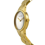 Buy Shop Calvin Klein Snake Silver Dial Yellow Gold Steel Strap Watch For Women - K6E23546 USA Online