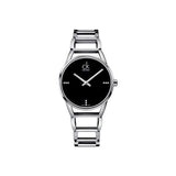 Buy Shop Calvin Klein Stately Black Dial Silver Steel Strap Watch for Women - K3G2312S USA Online