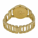 Buy Shop Calvin Klein Stately White Dial Gold Steel Strap Watch for Women - K3G2352W USA Online
