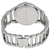 Buy Shop Calvin Klein Stately White Dial Silver Steel Strap Watch for Women - K3G23126 USA Online