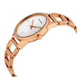Buy Shop Calvin Klein Stately White Dial Rose Gold Steel Strap Watch for Women - K3G23626 USA Online