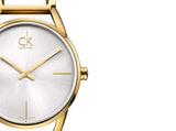 Buy Shop Calvin Klein Stately Silver Dial Gold Steel Strap Watch for Women - K3G23526 USA Online