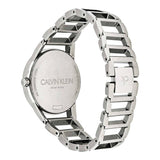 Buy Shop Calvin Klein Stately Silver Dial Silver Steel Strap Watch for Women - K3G2312W USA Online