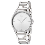 Buy Shop Calvin Klein Stately Silver Dial Silver Steel Strap Watch for Women - K3G2312W USA Online
