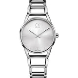 Buy Shop Calvin Klein Stately Silver Dial Silver Steel Strap Watch for Women - K3G2312W USA Online