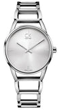 Buy Shop Calvin Klein Stately Silver Dial Silver Steel Strap Watch for Women - K3G2312W USA Online