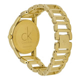Buy Shop Calvin Klein Stately White Dial Gold Steel Strap Watch for Women - K3G2352W USA Online