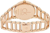 Buy Shop Calvin Klein Stately White Dial Gold Steel Strap Watch for Women - K3G2362W USA Online