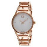 Buy Shop Calvin Klein Stately White Dial Gold Steel Strap Watch for Women - K3G2362W USA Online