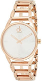 Buy Shop Calvin Klein Stately White Dial Gold Steel Strap Watch for Women - K3G2362W USA Online