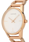 Buy Shop Calvin Klein Stately White Dial Rose Gold Steel Strap Watch for Women - K3G23626 USA Online