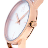 Buy Shop Calvin Klein Stately White Dial Rose Gold Steel Strap Watch for Women - K3G23626 USA Online