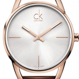 Buy Shop Calvin Klein Stately White Dial Rose Gold Steel Strap Watch for Women - K3G23626 USA Online