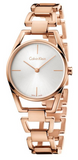 Buy Shop Calvin Klein Stately White Dial Rose Gold Steel Strap Watch for Women - K3G23626 USA Online