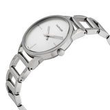 Buy Shop Calvin Klein Stately White Dial Silver Steel Strap Watch for Women - K3G23126 USA Online