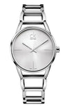 Buy Shop Calvin Klein Stately White Dial Silver Steel Strap Watch for Women - K3G23126 USA Online