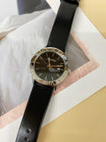 Buy Shop Calvin Klein Steady Black Dial Black Leather Strap Watch for Women - K7Q211C1 USA Online