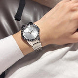 Buy Shop Calvin Klein Steady Silver Dial Silver Steel Strap Watch for Women - K7Q21146 USA Online